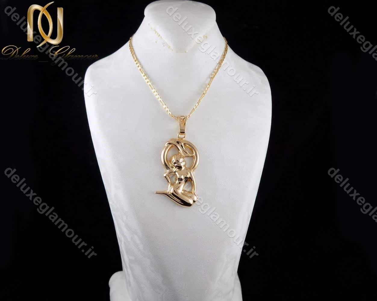 گردنبند دخترانه ماه تولد شهریور ژویپنگ با نماد فرشته nw-n198 — تصویر ۲