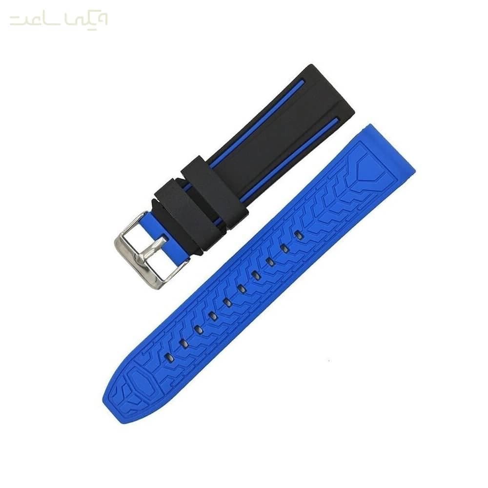 بند ساعت رابر سیلیکونی Quick Fit دورنگ — تصویر ۴