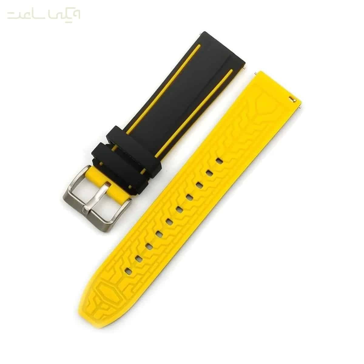 بند ساعت رابر سیلیکونی Quick Fit دورنگ — تصویر ۵