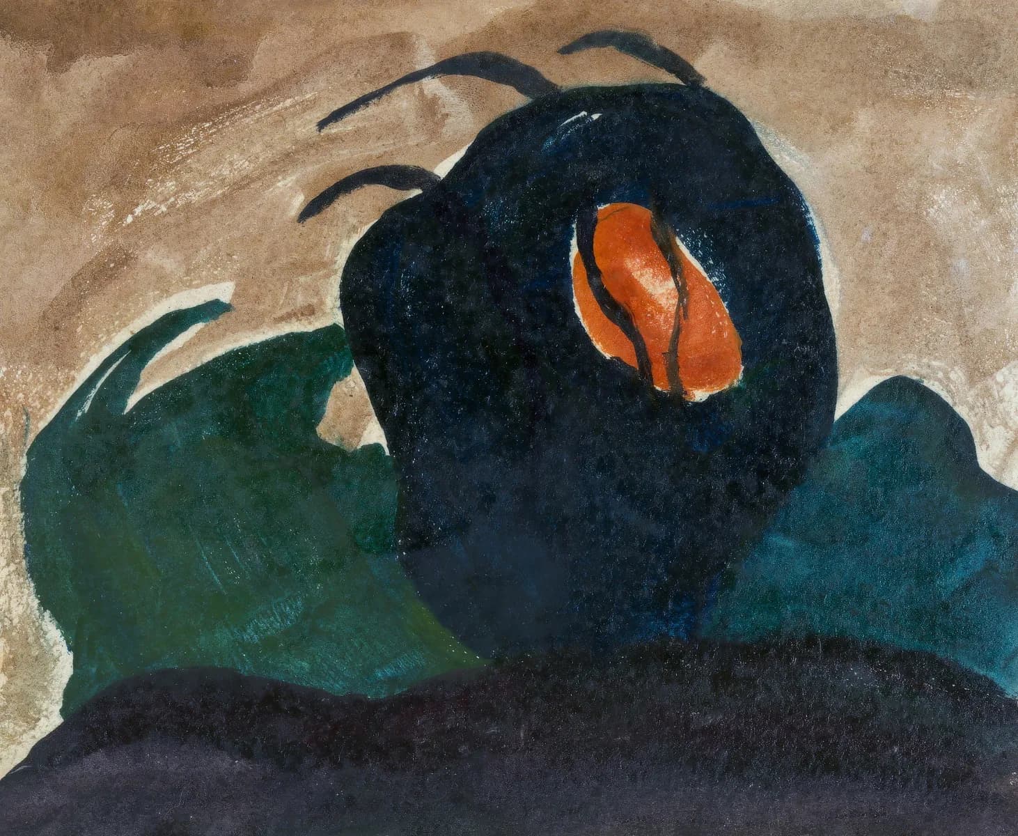 خورشید از میان درخت، شماره ۱ – تابلو نقاشی آرتور داو
