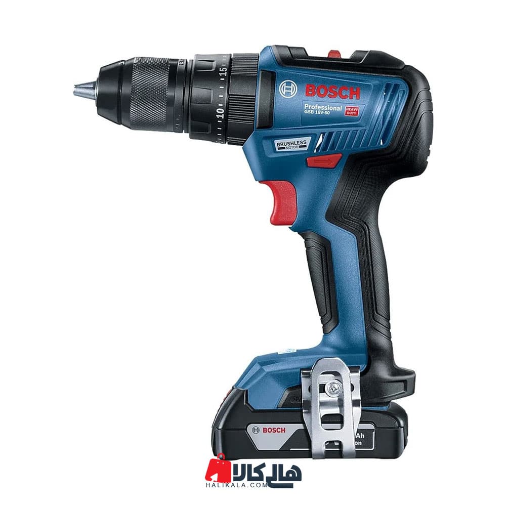 دریل پیچ گوشتی چکشی شارژی بوش مدل GSB 18V-90 C — تصویر ۲