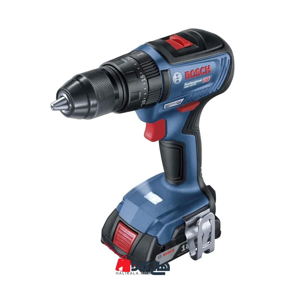 دریل پیچ گوشتی چکشی شارژی بوش مدل GSB 18V-90 C — تصویر ۳