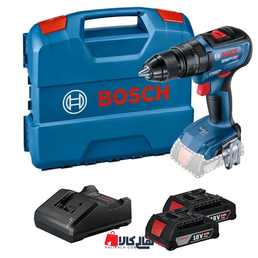 دریل پیچ گوشتی چکشی شارژی بوش مدل GSB 18V-90 C — تصویر ۵
