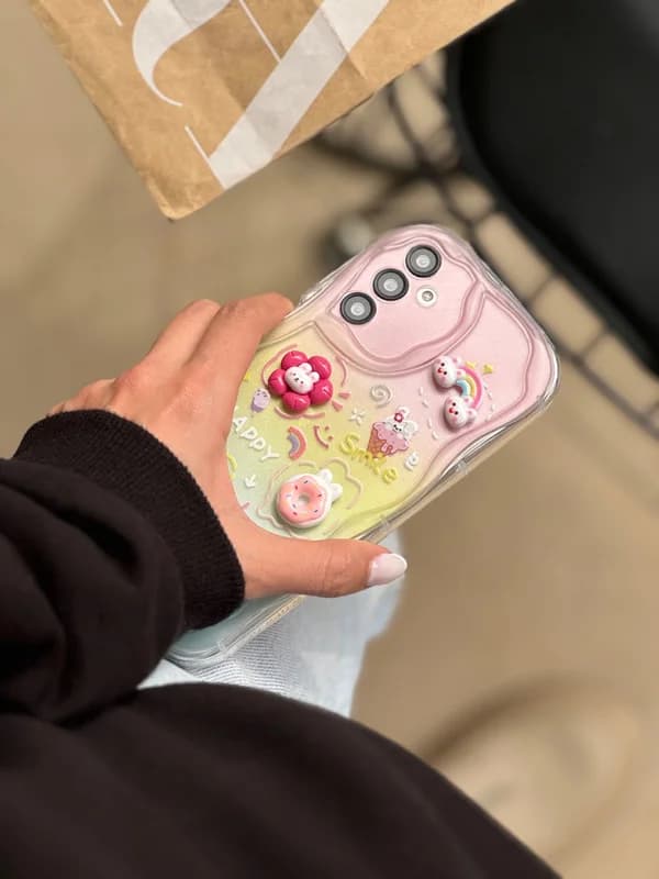 قاب عروسکی خرگوش برجسته Happy Rabbit گوشی سامسونگ مدل a15 — تصویر ۷
