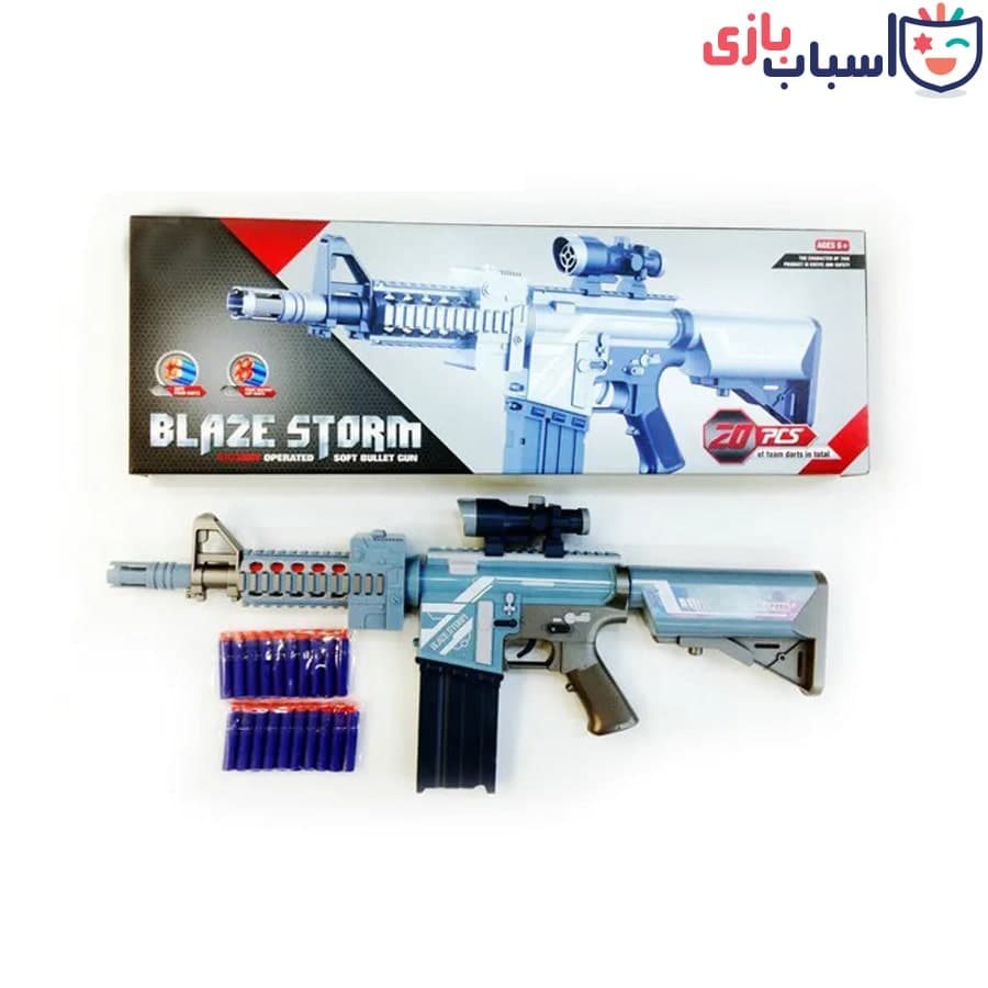 تفنگ باتریخور تیر اسفنجی – کد 7078 — تصویر ۲