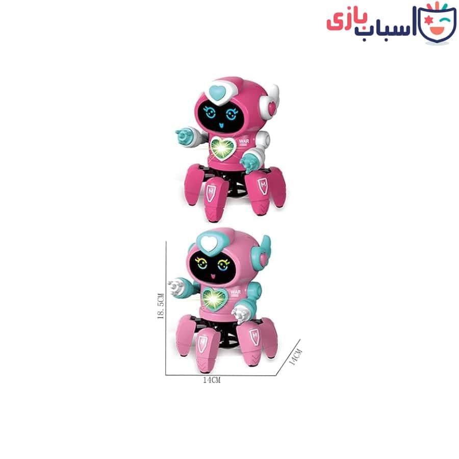 ربات خرچنگی کنترلی صورتی – کد 1514 — تصویر ۲