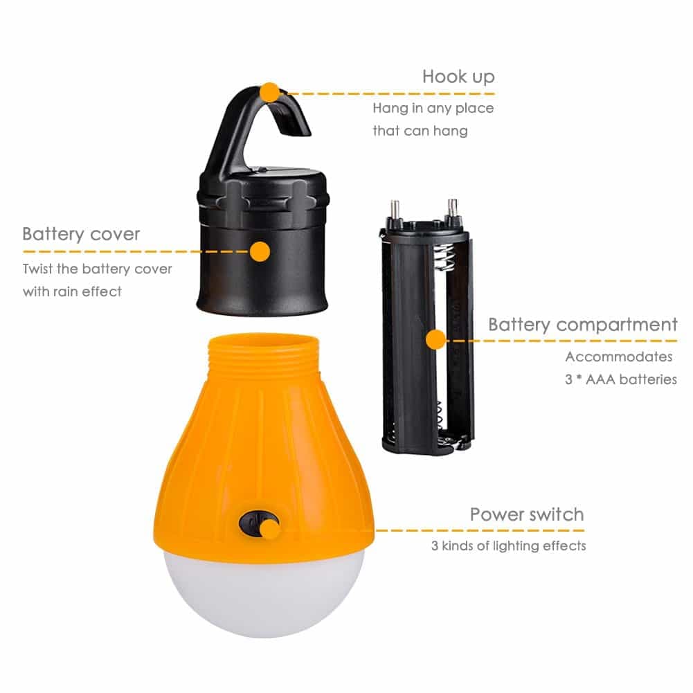 چراغ آویزی چادر کمپینگ OUMIFA مدل UM0001 | چراغ LED سبک و قابل حمل — تصویر ۴