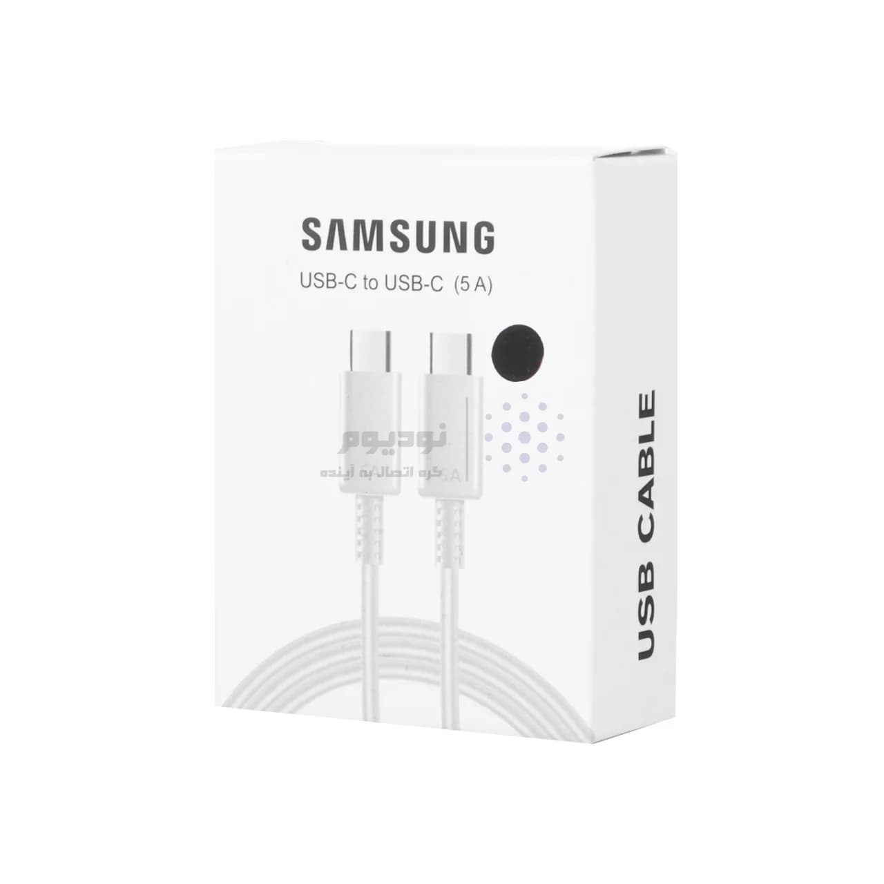 کابل شارژ Samsung Type-C to Type-C مدل Note 10 – مشکی (پک دار) – BSA — تصویر ۲