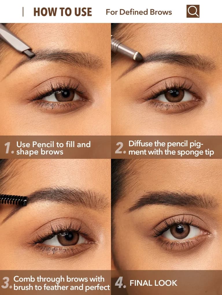 مداد ابرو سه کاره شیگلم SHEGLAM 3-in-1 Eyebrow Pencil — تصویر ۲