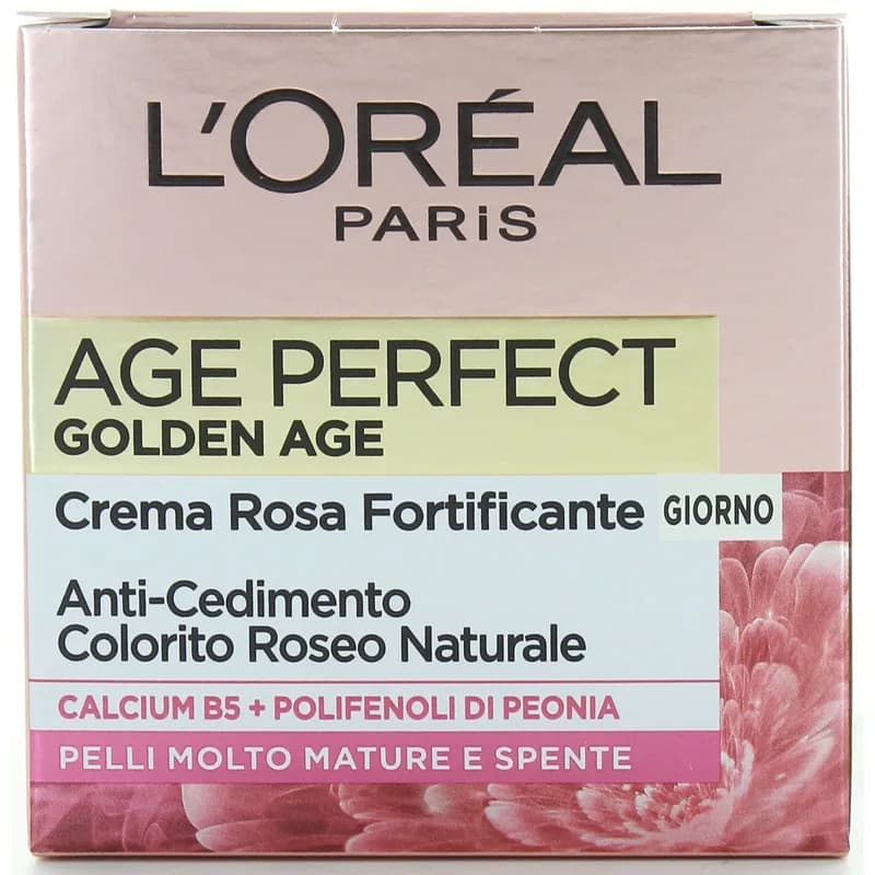 (حیاط خلوت انقضا 2025-02 )کرم روز تقویت کننده و شاداب کننده لوریل +60 age perfect golden age rosa giorno
