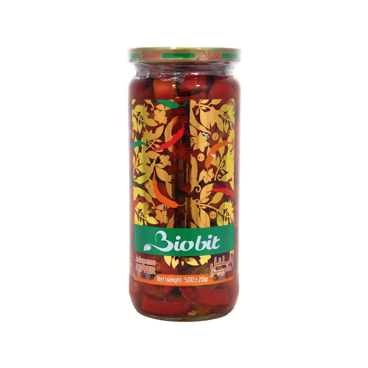 ترشی فلفل هالوپینو رنگی ۵۰۰ گرم بایوبیت – biobit