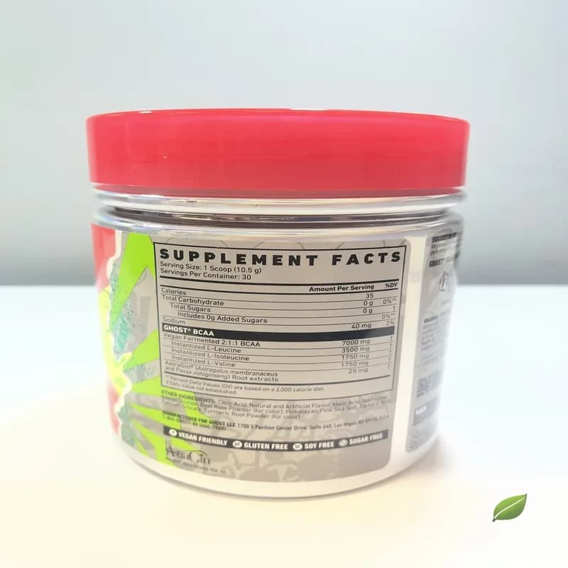 بی سی ای ای گوست توتفرنگی کیوی ۳۱۵ گرمی | Ghost BCAA Amino Acids Strawberry Kiwi 315g — تصویر ۲