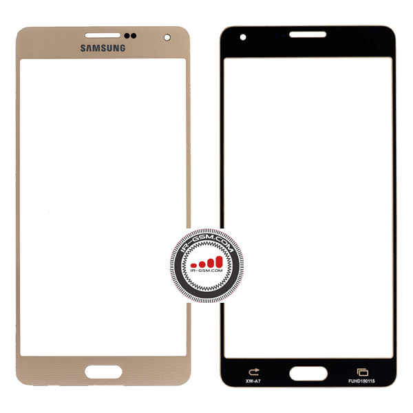 ‫گلس تعمیراتی سامسونگ طلایی GLASS SAMSUNG A700 A7 2015