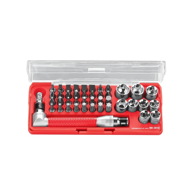 مجموعه سری پیچ گوشتی و بکس 43 پارچه کروم وانادیوم رونیکس مدل RONIX RH-2810