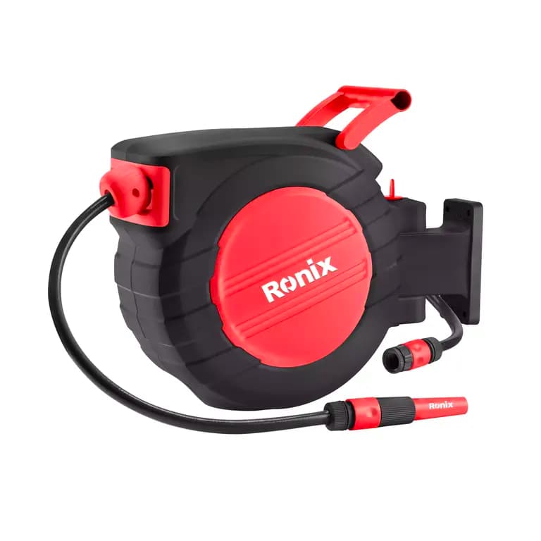 شلنگ آب جمع شونده دیواری 30 متری نیم اینچ رونیکس مدل RONIX RH-6133