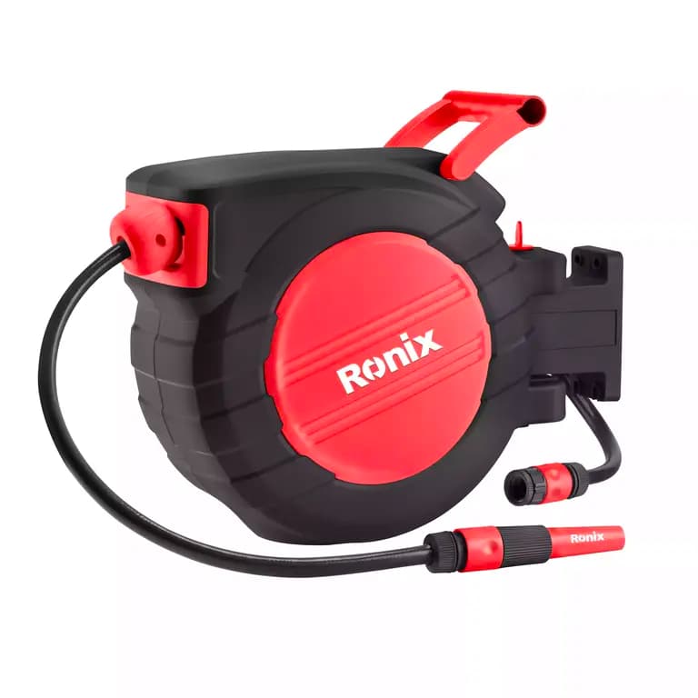 شلنگ آب جمع شونده دیواری 15 متری نیم اینچ رونیکس مدل RONIX RH-6131