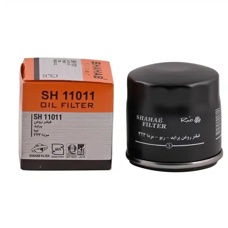 فیلتر روغن شهاب مدل SH 11011 مناسب خودرو ریو/ پراید / مزدا 323 / تیبا / ساینا / کوییک کارتن 40 عددی — تصویر ۲