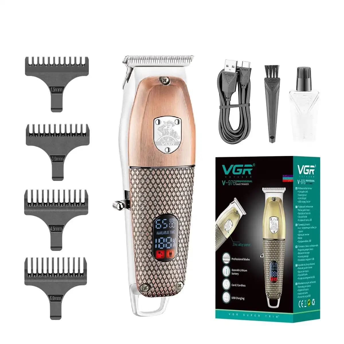 ماشین اصلاح خط زن وی جی آر VGR مدل V-976 — تصویر ۴