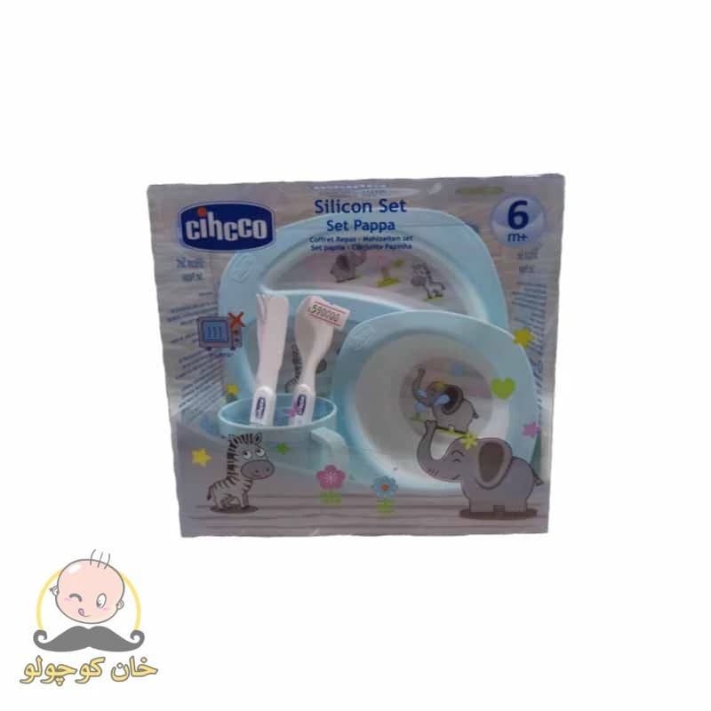 سرویس غذاخوری کودک 6 تکه سیلیکون ملامین cihcco