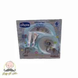 سرویس غذاخوری کودک 6 تکه سیلیکون ملامین cihcco — تصویر ۲