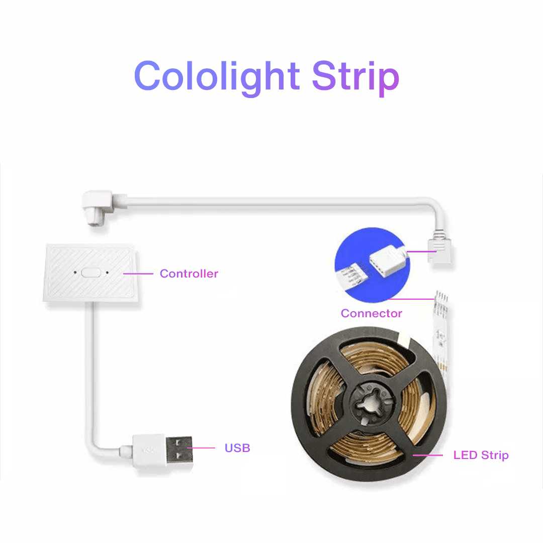 ریسه هوشمند 2 متری 30LEDs کولولایت مدل Cololight Strip Plus — تصویر ۵