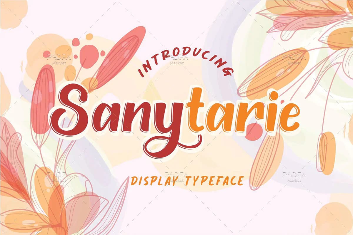 فونت نمایشی زیبا و مدرن Sanytarie