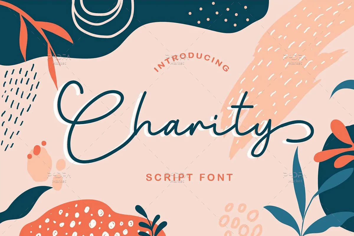 فونت سرهم نویسی Charity