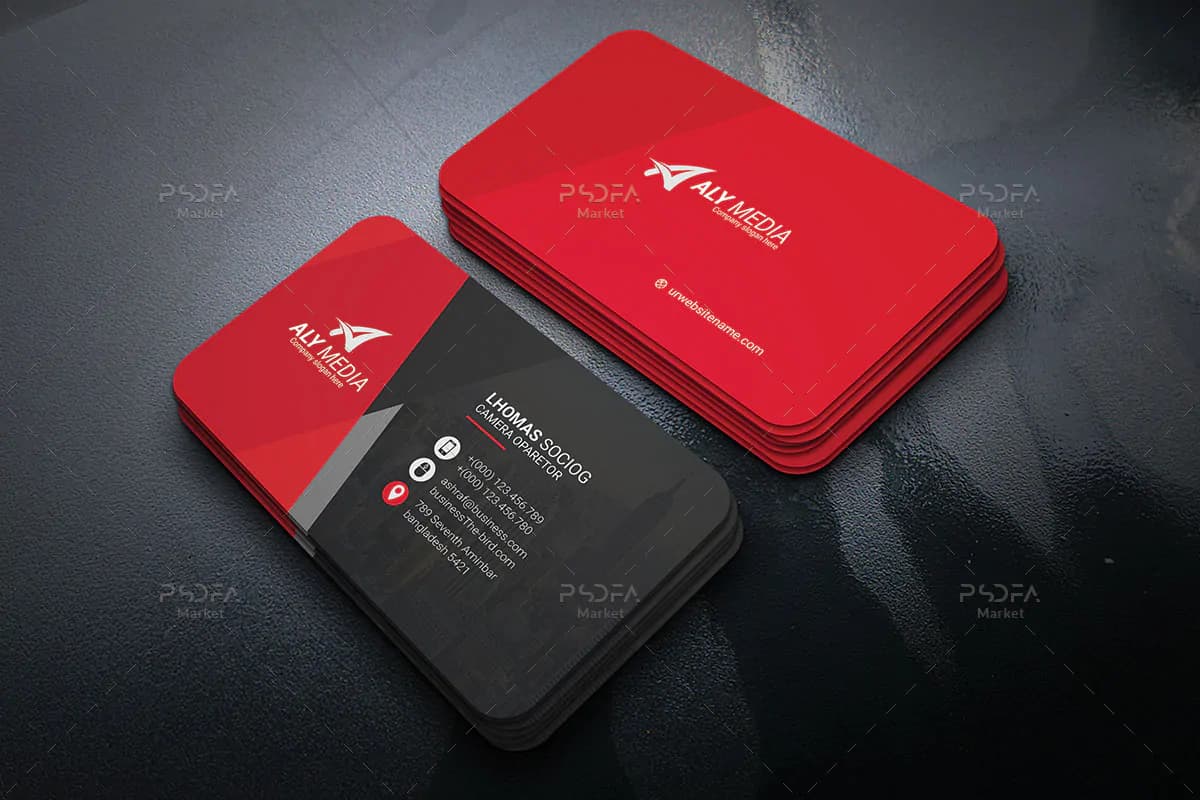 طرح کارت ویزیت شیک و زیبا شرکتی — تصویر ۲