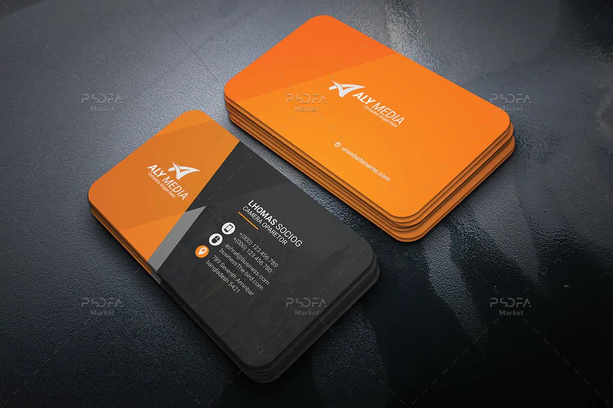 طرح کارت ویزیت شیک و زیبا شرکتی — تصویر ۳