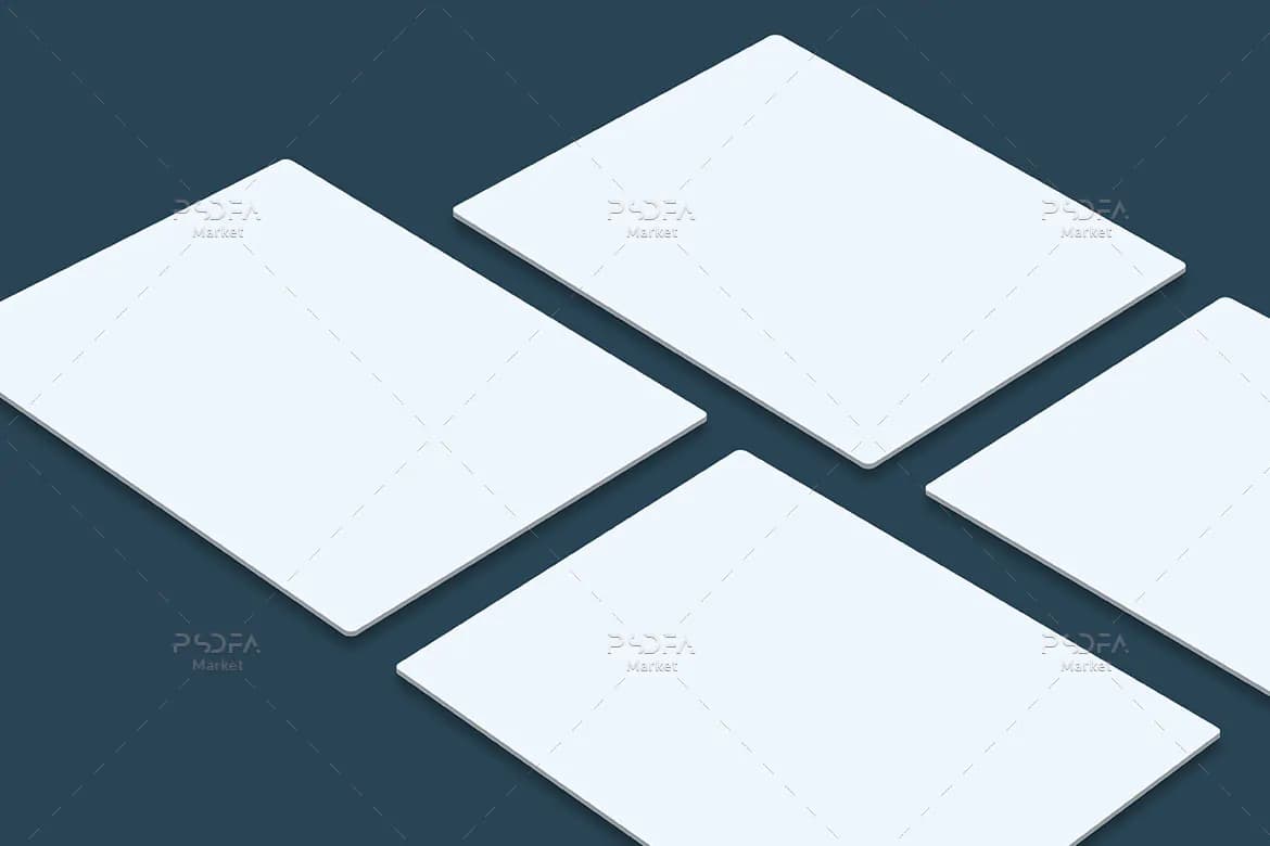 موکاپ وب سایت به صورت پرسپکتیو — تصویر ۵