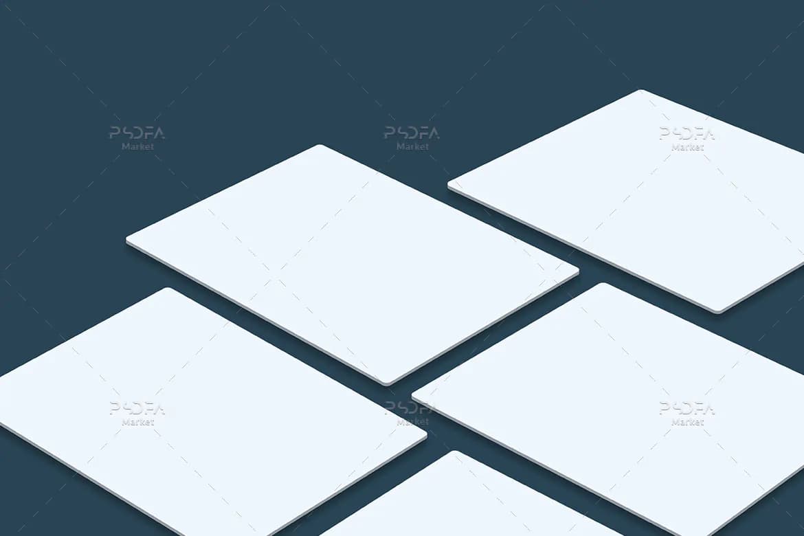 موکاپ وب سایت به صورت پرسپکتیو — تصویر ۳