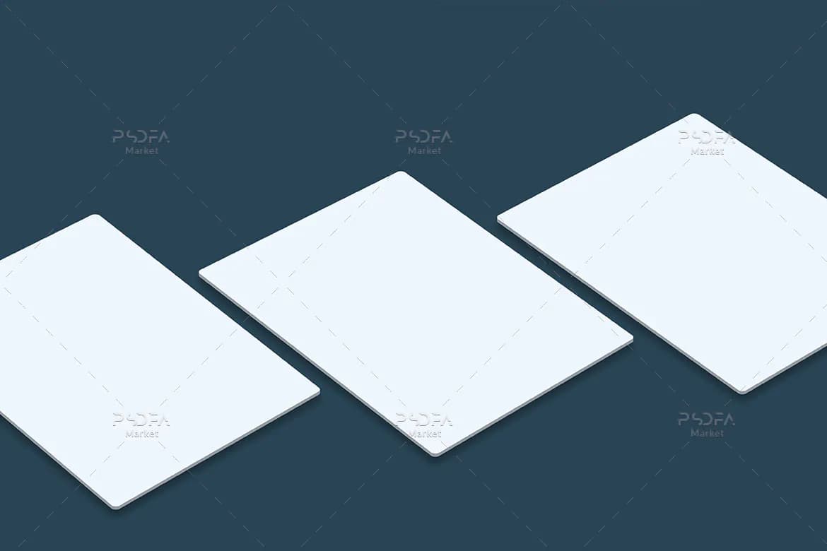 موکاپ وب سایت به صورت پرسپکتیو — تصویر ۷