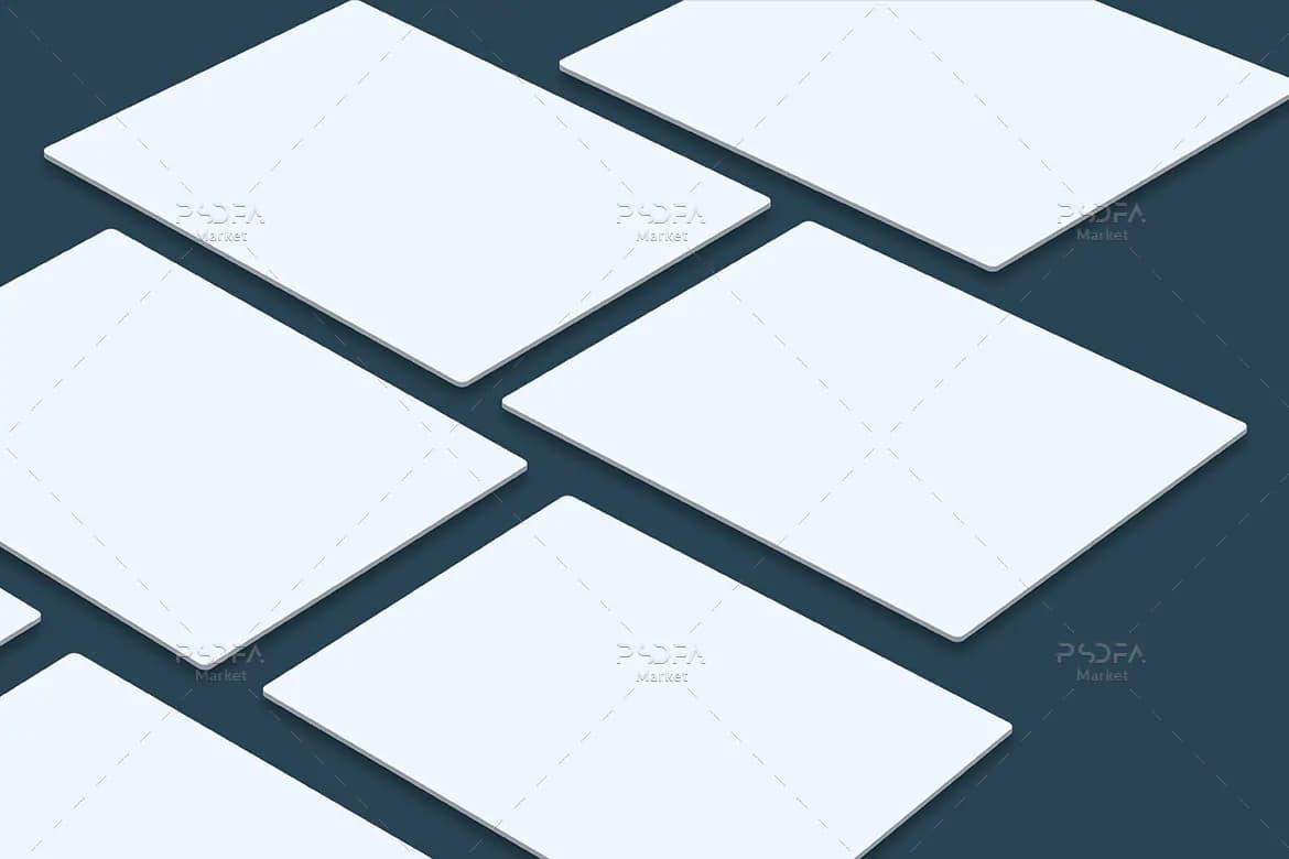 موکاپ وب سایت به صورت پرسپکتیو — تصویر ۶