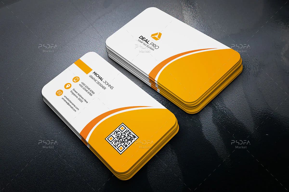 طرح کارت ویزیت لایه باز PSD برای فتوشاپ — تصویر ۴
