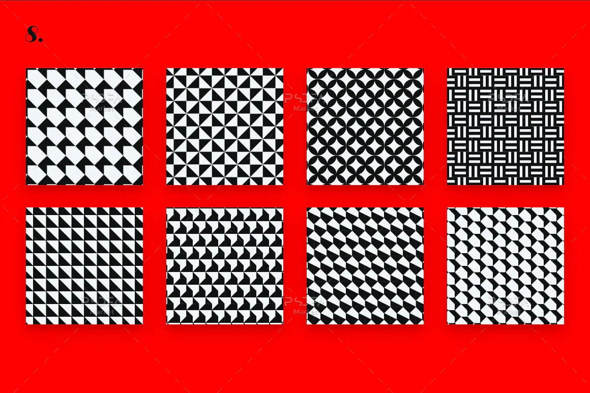 36 پترن اشکال هندسی برای فتوشاپ و ایلاستریتور — تصویر ۸