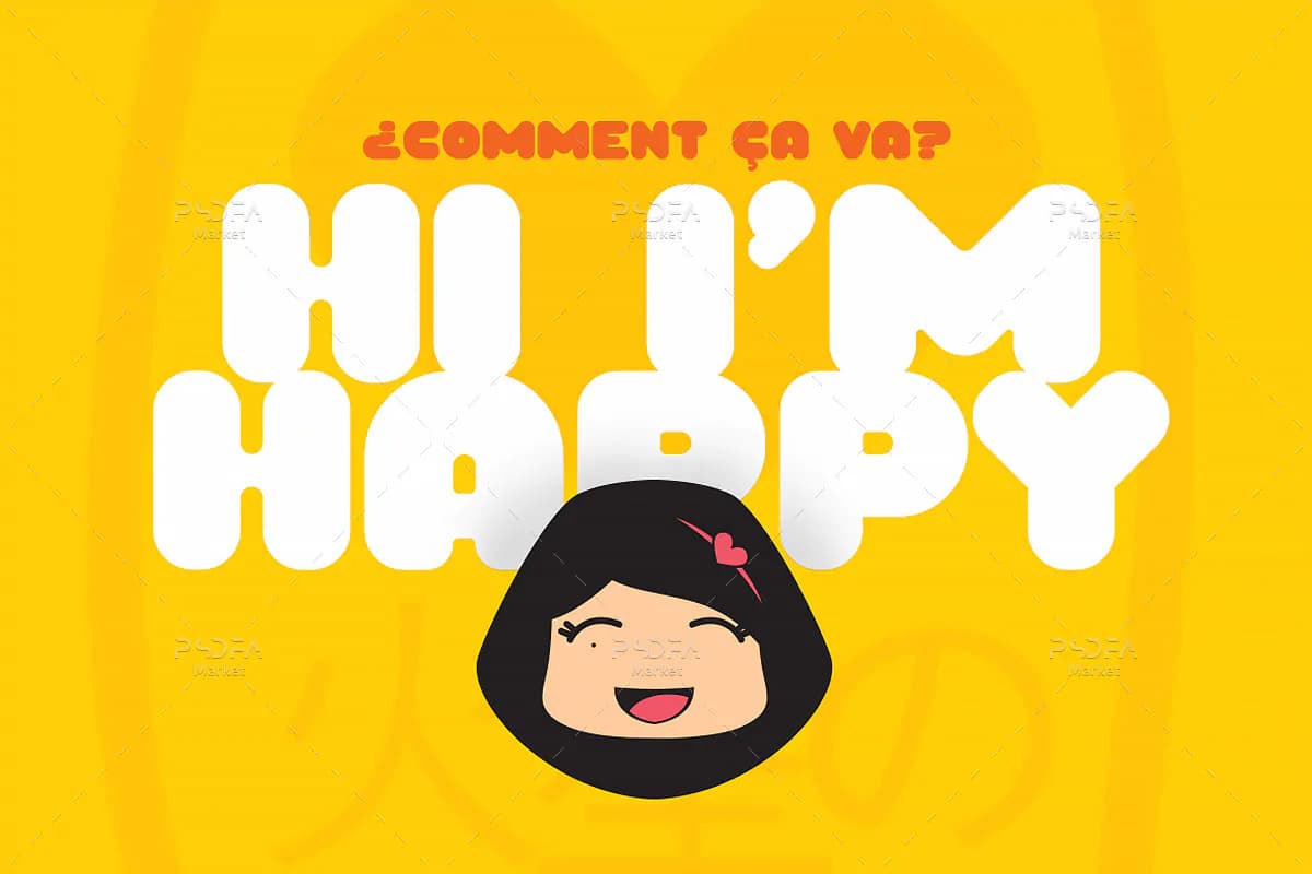 فونت فانتزی بولد و ضخیم Yeyey — تصویر ۳