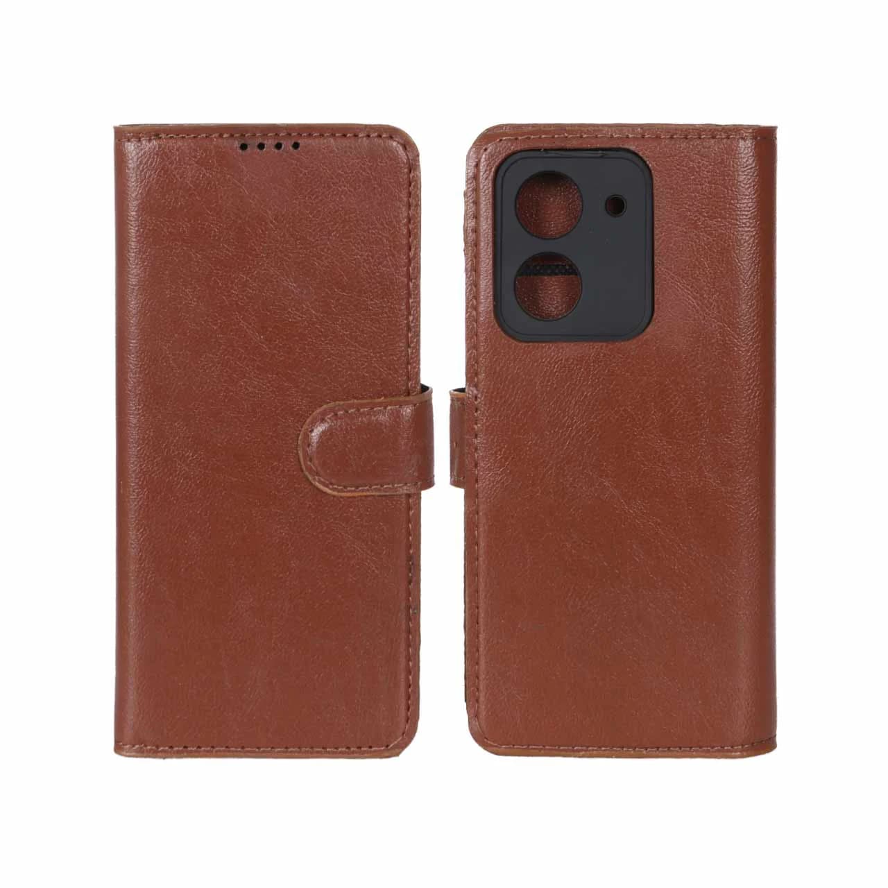 کیف موبایل چرمی مگنتی محافظ لنزدار Xiaomi Redmi A5 / Poco C71