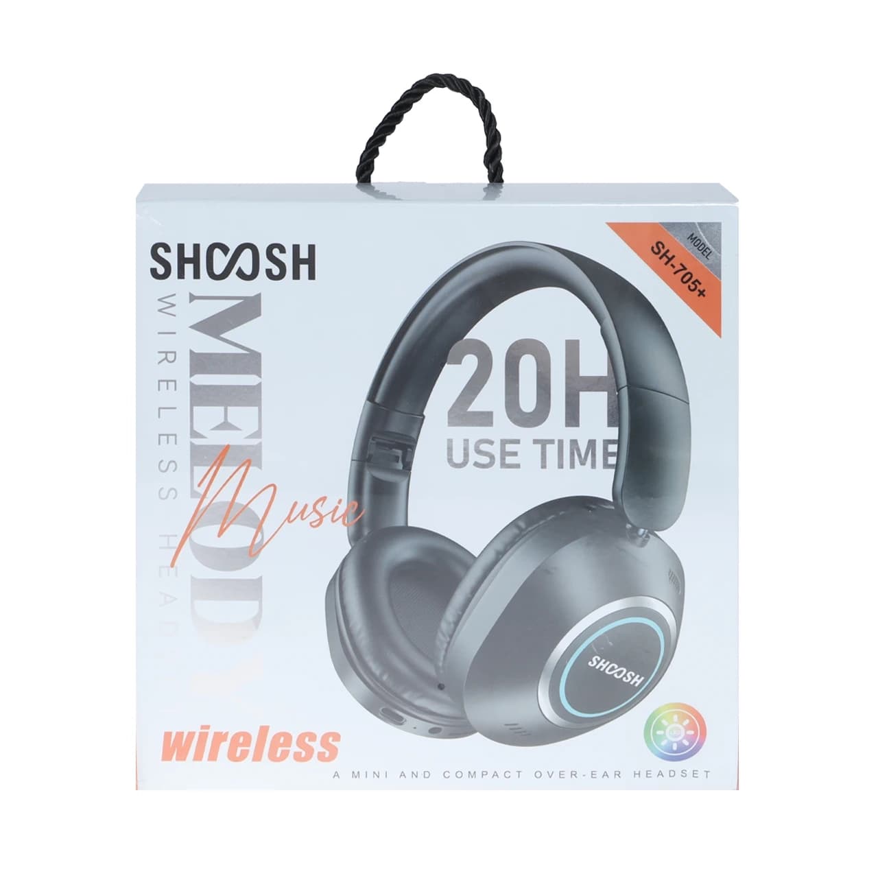 هدفون بی سیم Shoosh مدل +SH-705 – خاکی – پک ضعیف – SMO — تصویر ۶