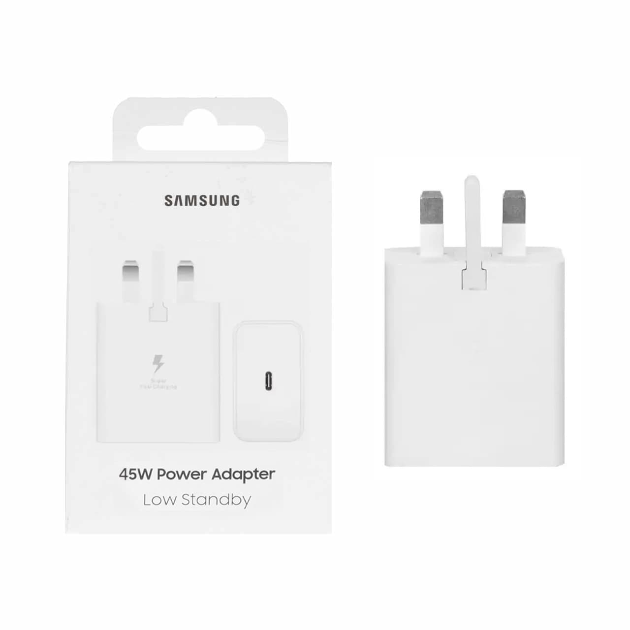 شارژر دیواری سه پین PD و فست تک پورت Samsung مدل EP-T4511 45W – سفید – NZR (گارانتی 6 ماهه شرکتی)