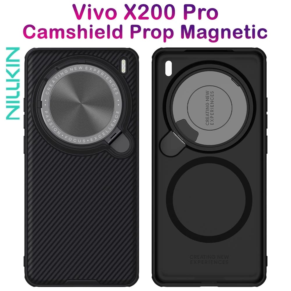 قاب ضد ضربه مگنتی کمرا استند Vivo X200 Pro مارک نیلکین مدل Camshield Prop Magnetic