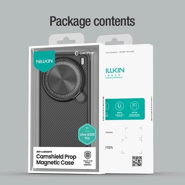 قاب ضد ضربه مگنتی کمرا استند Vivo X200 Pro مارک نیلکین مدل Camshield Prop Magnetic — تصویر ۲
