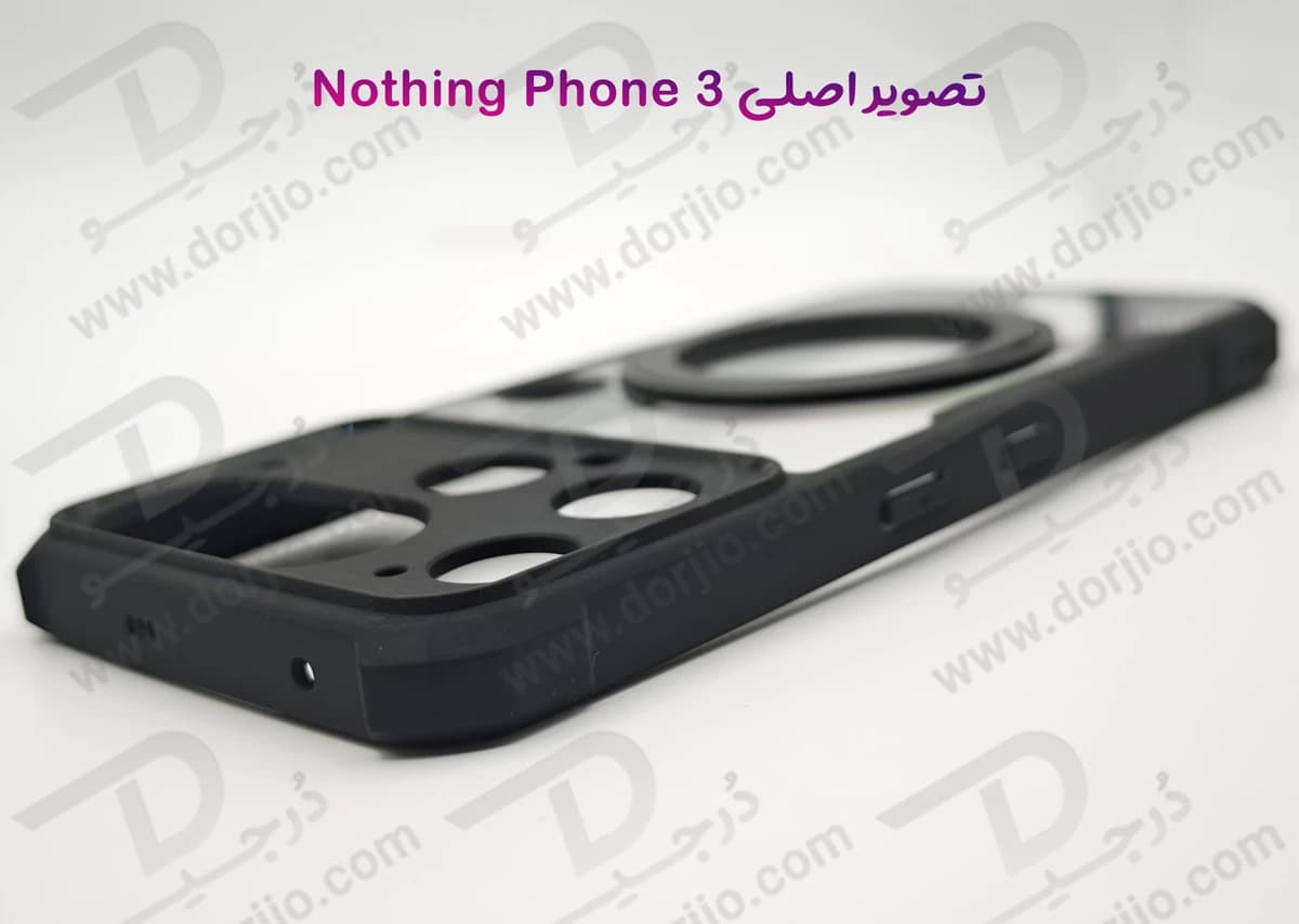 گارد شفاف رینگ استند 360 درجه مگ سیف Nothing Phone 3 مارک XUNDD سری Beatle Rotatable — تصویر ۴