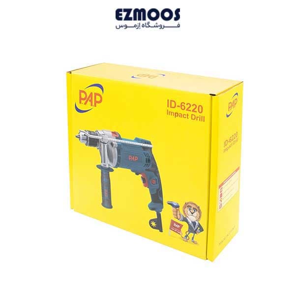 دریل 13 چکشی گیربکسی ID-6220 برند pap — تصویر ۵