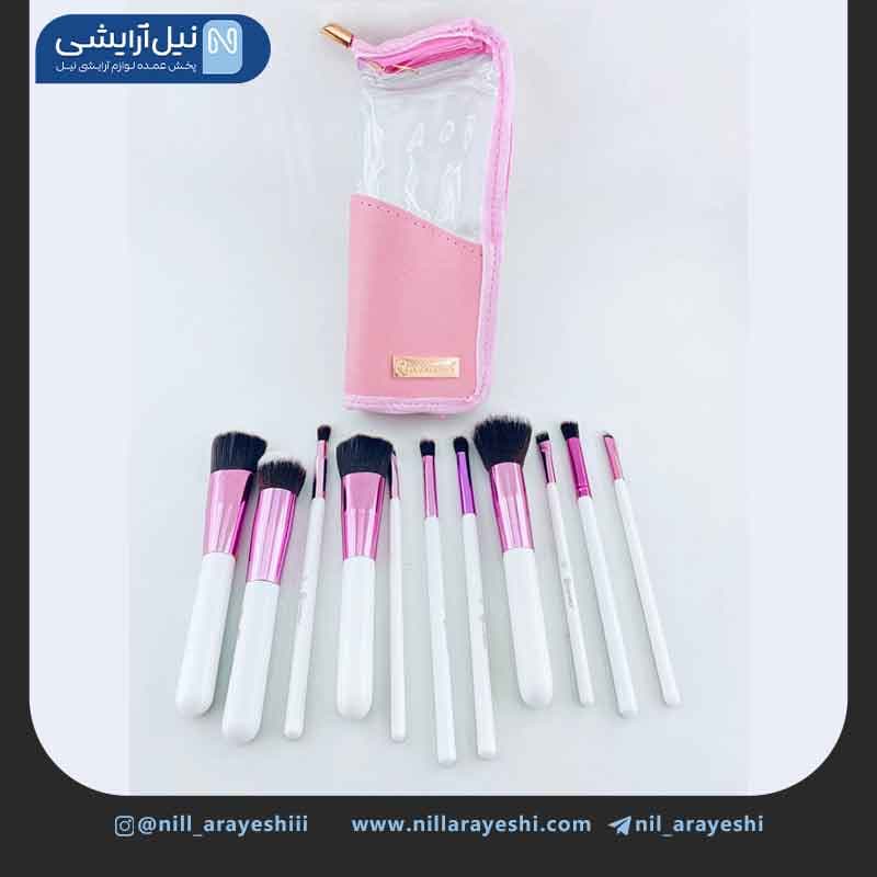 ست براش دوازده تیکه بی اچ کیف دار اریب طلقی — تصویر ۳
