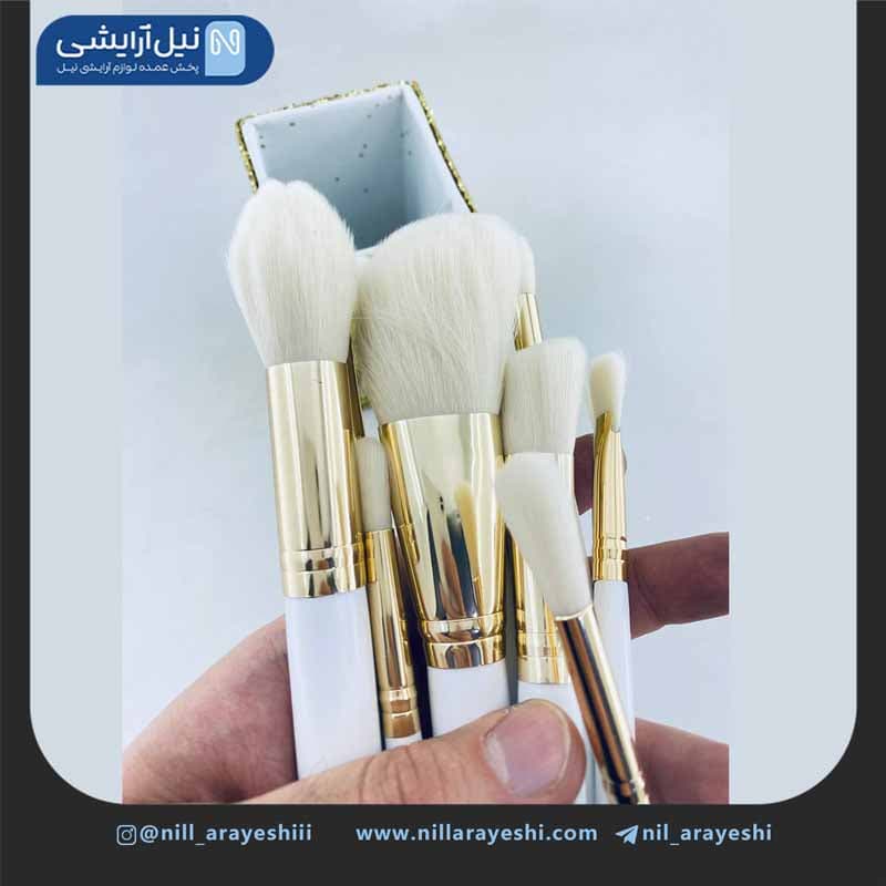 ست براش دوازده تیکه بی اچ استند اکلیلی ( زرد ) — تصویر ۳
