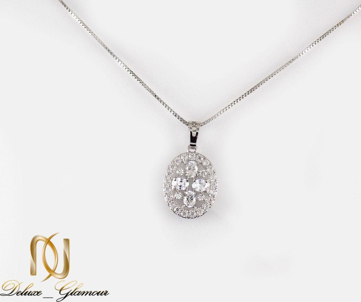 گردنبند دخترانه ژوپینگ با روکش رادیوم و نگین های زیرکونیا nw-n174 — تصویر ۳