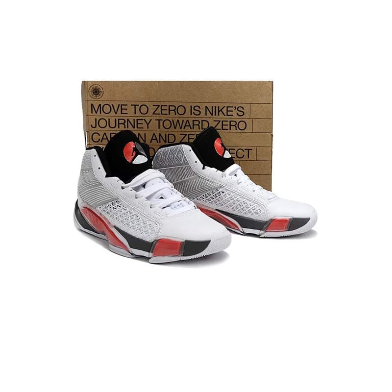 کتونی نایک ایرجردن 38 سفید قرمز Nike Air Jordan 38 White Red — تصویر ۳