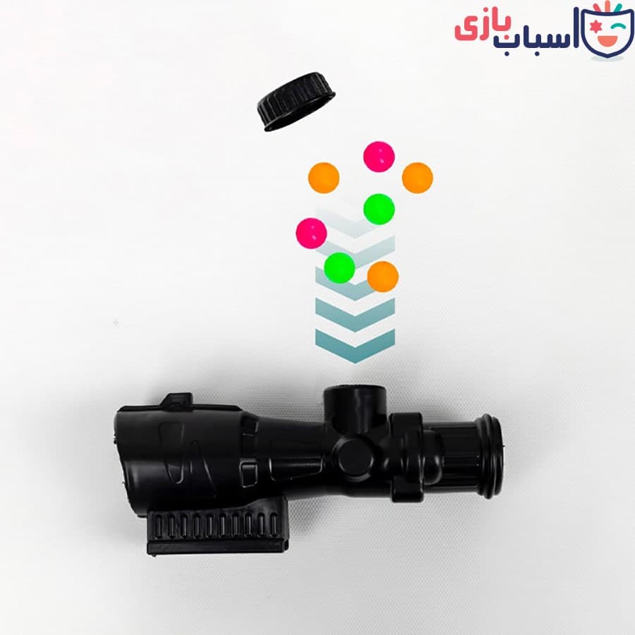 ست تفنگ تیرفومی روکارتی m16- کد AH12 — تصویر ۳