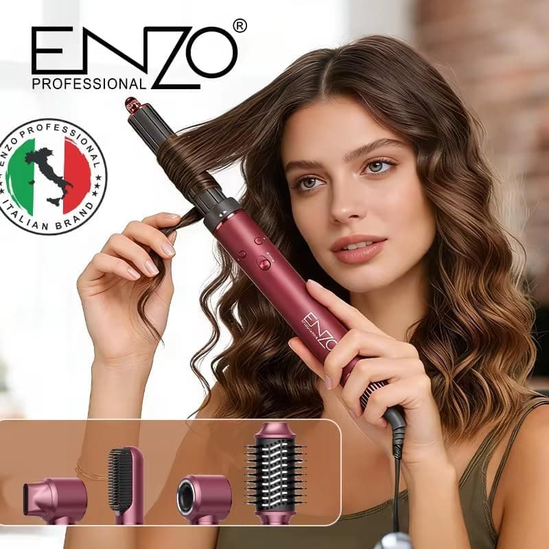 سشوار و حالت‌دهنده چندمنظوره ۴ کاره با موتور پرقدرت ENZO Professional Multi-Functional 4-in-1 BLCD High-speed Hair Styler — تصویر ۵