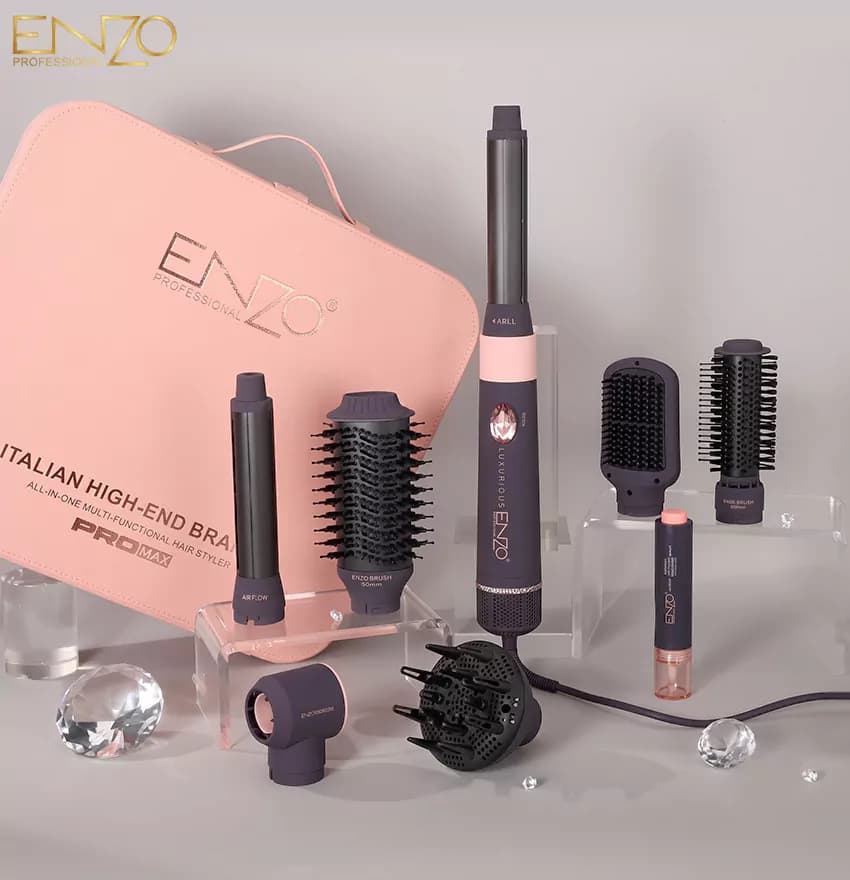 سشوار چندکاره و حالت‌دهنده مو انزو پروفشنال مدل ۴۱۳۳ پرو مکس NZO Professional All-In-One Multi-Functional Hair Styler EN-4133PRO MAX — تصویر ۲